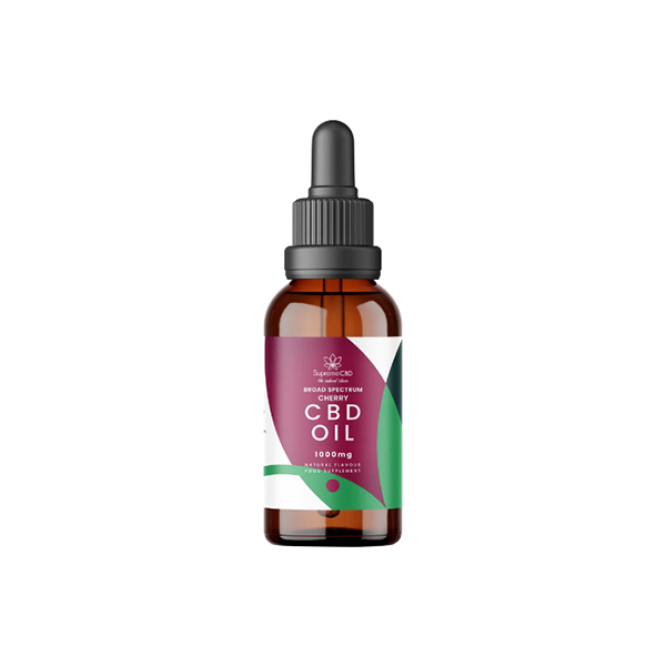 Aceite CBD de cereza de amplio espectro Supreme CBD 1000 mg - 30 ml