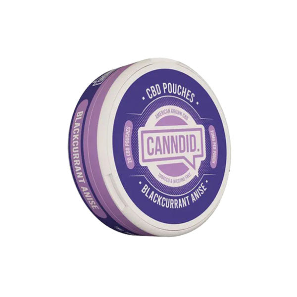 Canndid 20mg CBD Pouches - Blackcurrant Anise (BUY 1 GET 1 FREE) - Shop Now At The CBD Hut 