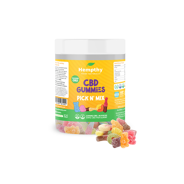 Hempthy 1200mg CBD Pick n Mix - 40 piezas