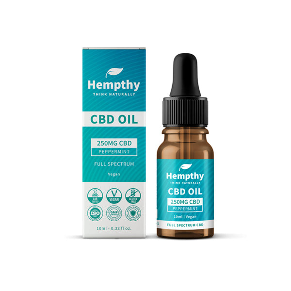 Hempthy Peppermint 1000mg Full Spectrum CBD Oil - 10ml | The CBD Hut 