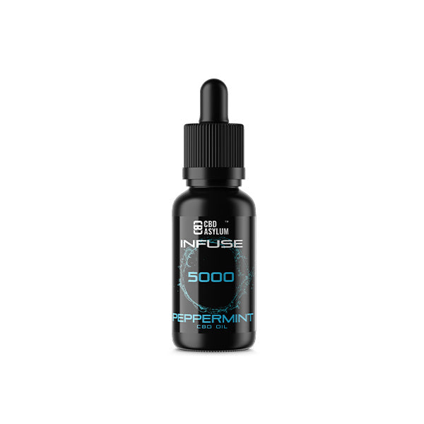 CBD Asylum Infuse 5000mg Aceite de menta CBD - 30ml (COMPRAR 1 OBTENER 2 GRATIS)