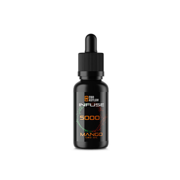 CBD Asylum Infuse 5000mg Aceite de Mango CBD - 30ml (COMPRAR 1 OBTENER 2 GRATIS)