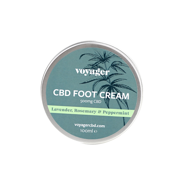 Crème pour les pieds Voyager 500 mg CBD - 100 ml