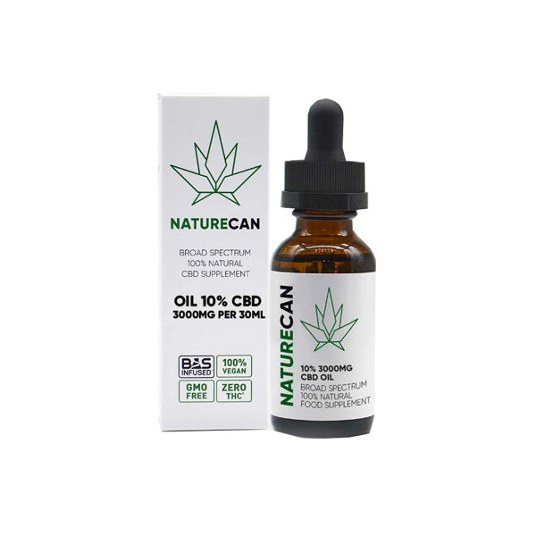 Naturecan 10% 3000mg Broad Spectrum CBD MCT Oil - 30ml