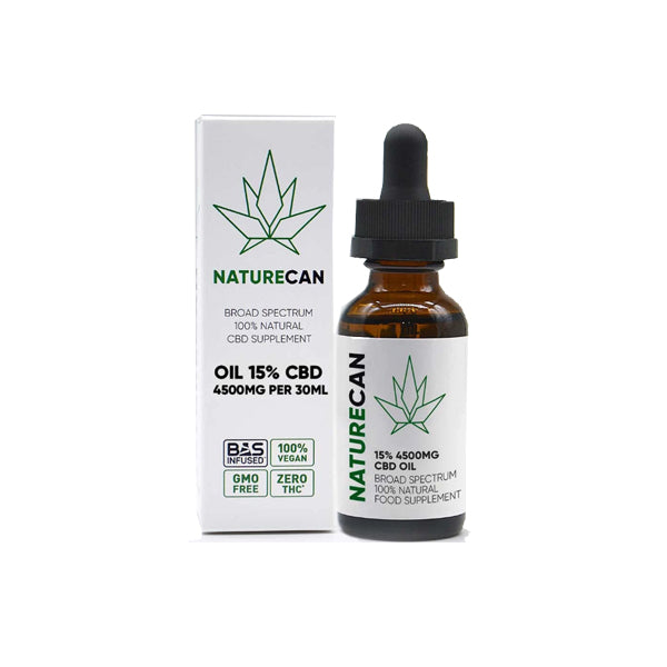 Naturecan 15% 4500mg Broad Spectrum CBD MCT Oil - 30ml