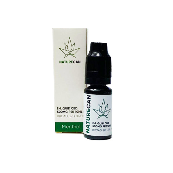 Naturecan 500mg CBD E-Liquid - 10ml (80VG/20PG) - Shop Now At The CBD Hut 