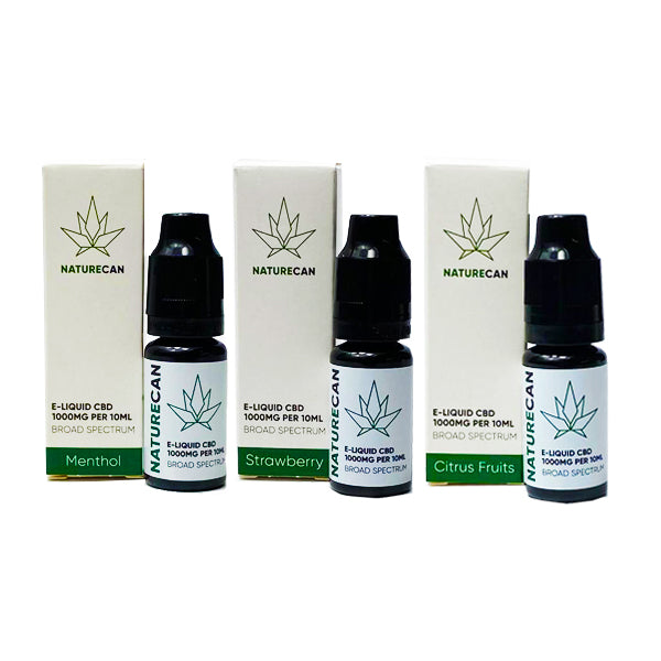 Naturecan 1000mg CBD E-Liquid - 10ml (80VG/20PG)