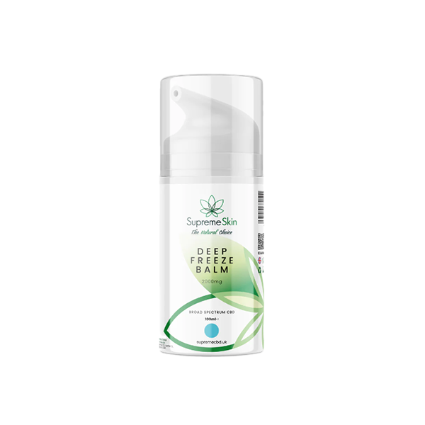 Supreme CBD 2000mg Broad Spectrum CBD Deep Freeze Balm - 100ml - Shop Now At The CBD Hut 