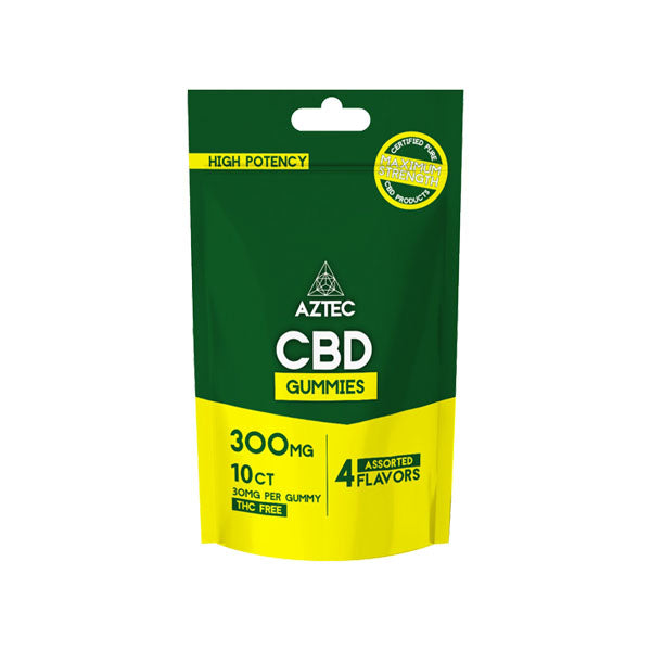 Aztec CBD CBD Gummies à large spectre 300 mg - 10 pièces