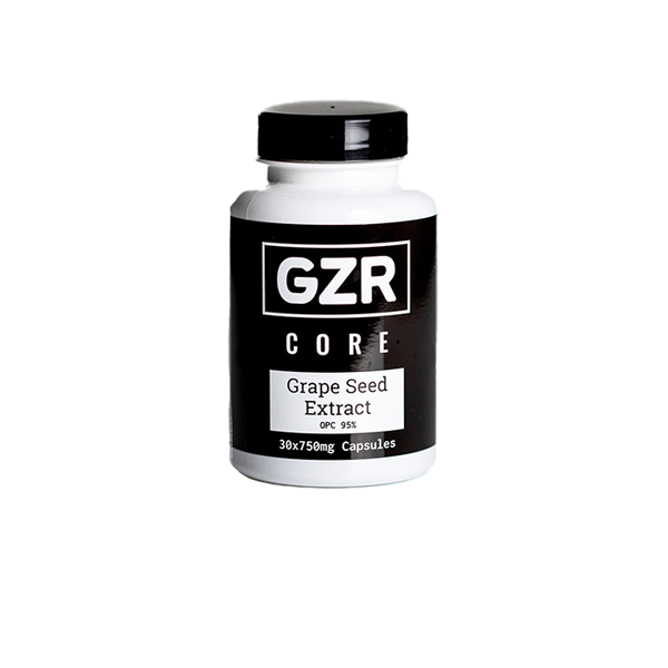 GZR 750mg Grape Seed Extract Capsules - 30 Caps