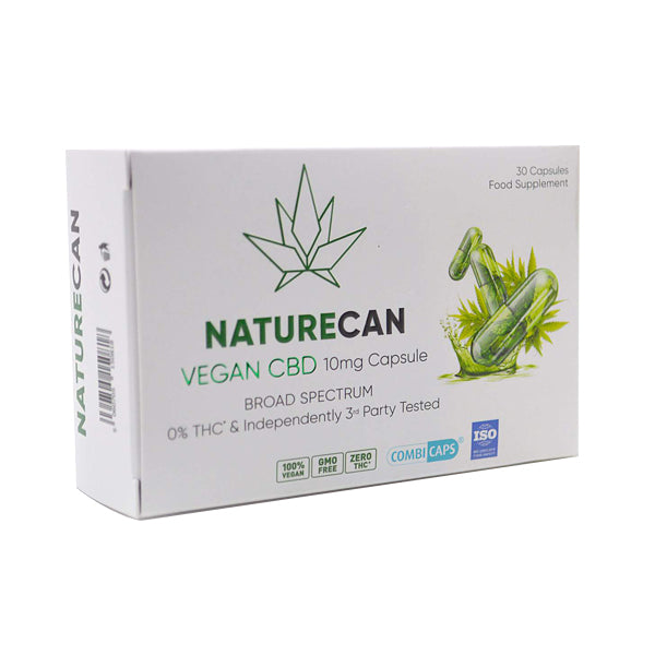 Naturecan 10mg Cápsulas Veganas de CBD - 30 Cápsulas