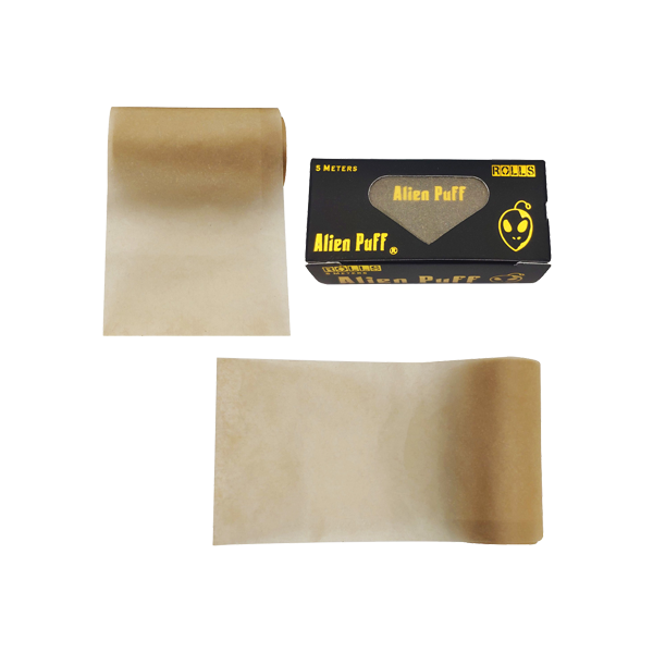 Alien Puff Black & Gold 5m Unbleached Brown Rolls - 24 Packs