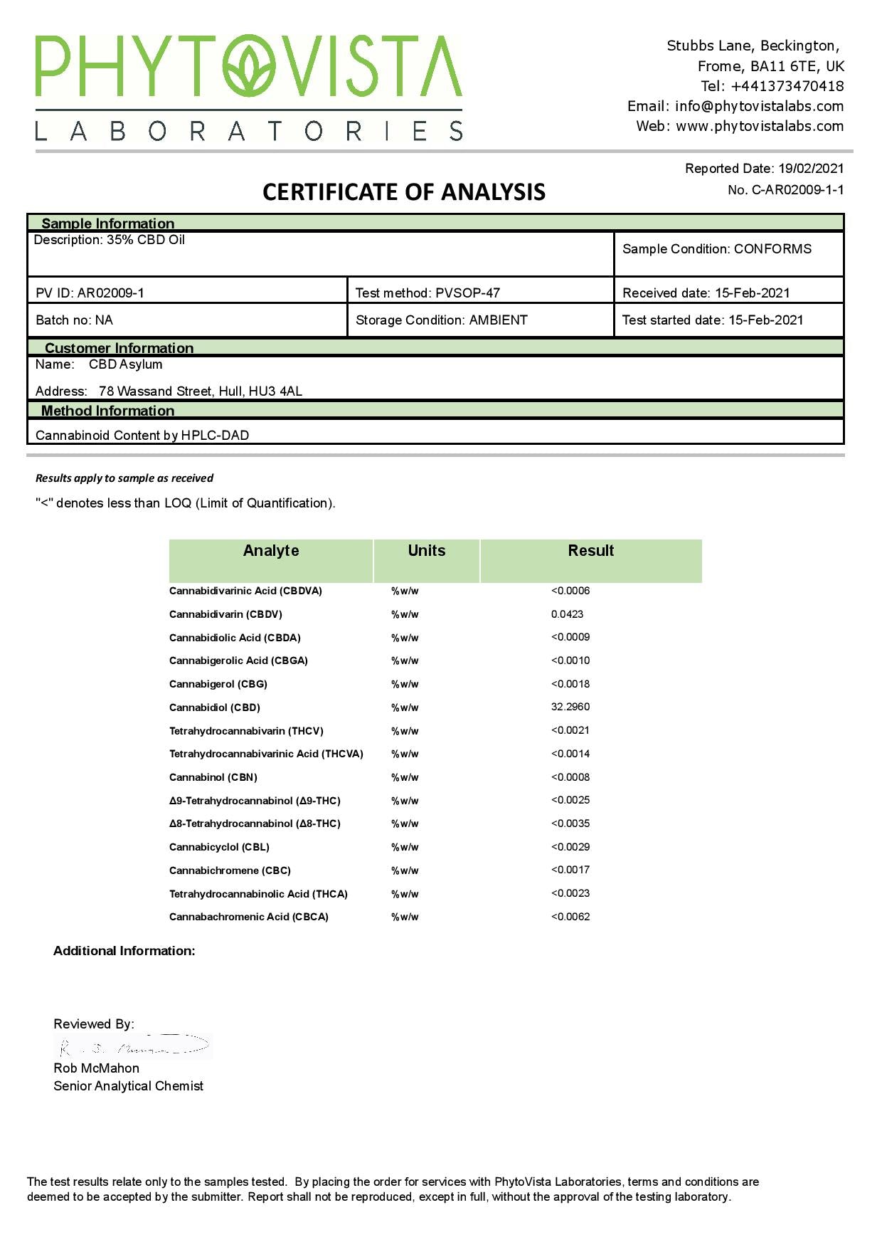 CBD Asylum 35% 3500mg Huile de CBD 10ml (ACHETER 1 OBTENIR 2 GRATUITS)