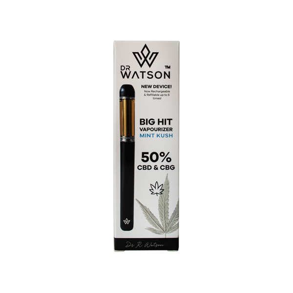 Dr Watson Big Hit 500mg Full Spectrum CBD & CBG Vaporizer Pen