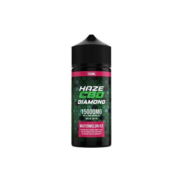 Haze CBD Diamond 15000mg CBD E-Liquid - 100ml - Shop Now At The CBD Hut 