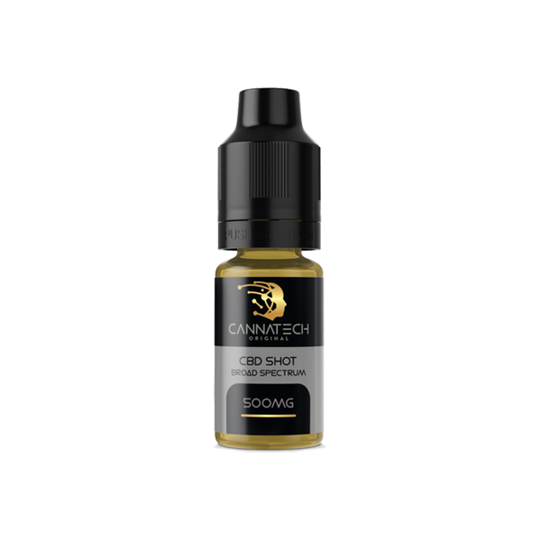 Cannatech 500 mg CBD Shot à large spectre 10 ml (100PG)