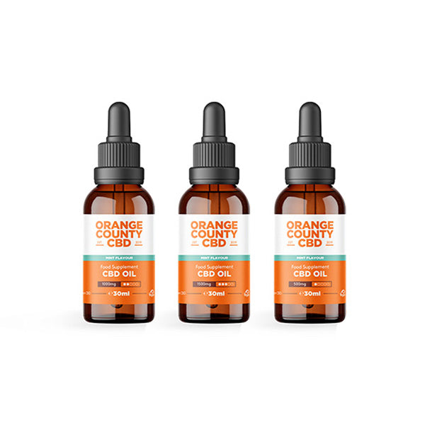 Orange County CBD 500mg Flavoured Tincture Oil - 30ml - Shop Now At The CBD Hut 