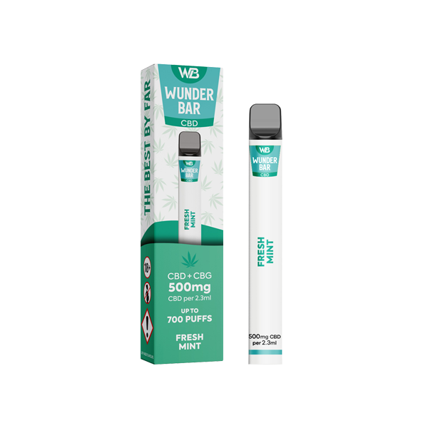 Wunderbar 500mg CBD + CBG Disposable Vape Device - 700 Puffs