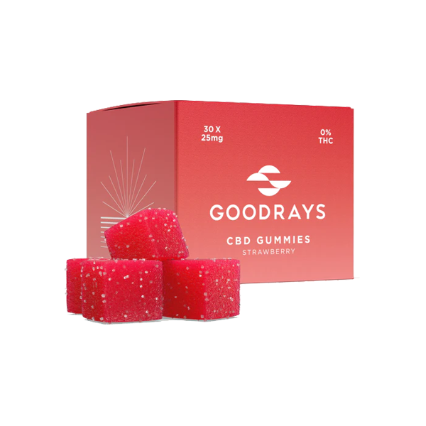 Goodrays 750mg CBD Gummies - 30 Pieces - Shop Now At The CBD Hut 