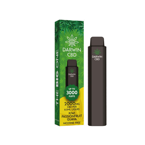 Darwin The Big One 2000mg CBD Disposable Vape Device 3000 Puffs - Shop Now At The CBD Hut 