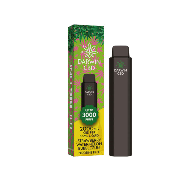 Darwin The Big One 2000mg CBD Disposable Vape Device 3000 Puffs - Shop Now At The CBD Hut 