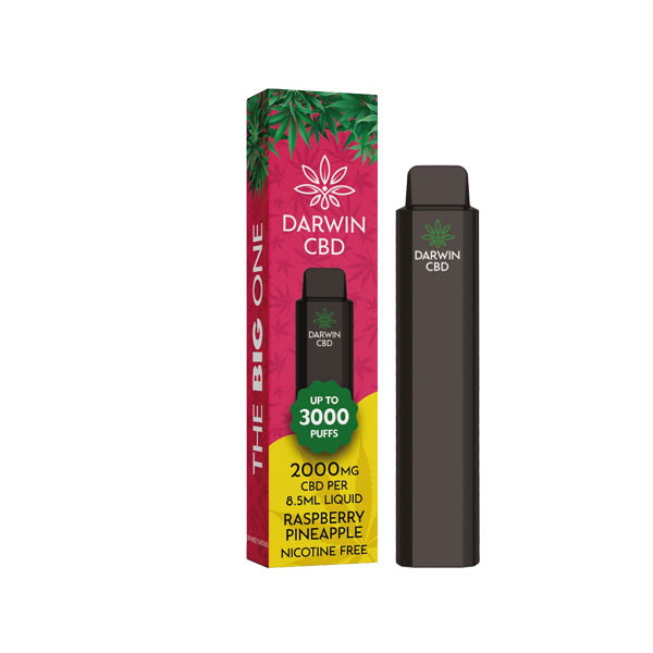 Darwin The Big One 2000mg CBD Disposable Vape Device 3000 Puffs - Shop Now At The CBD Hut 