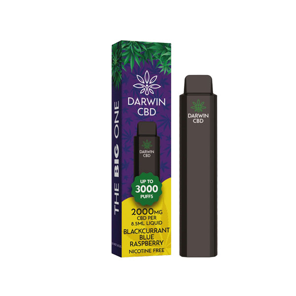 Darwin The Big One 2000mg CBD Disposable Vape Device 3000 Puffs - Shop Now At The CBD Hut 