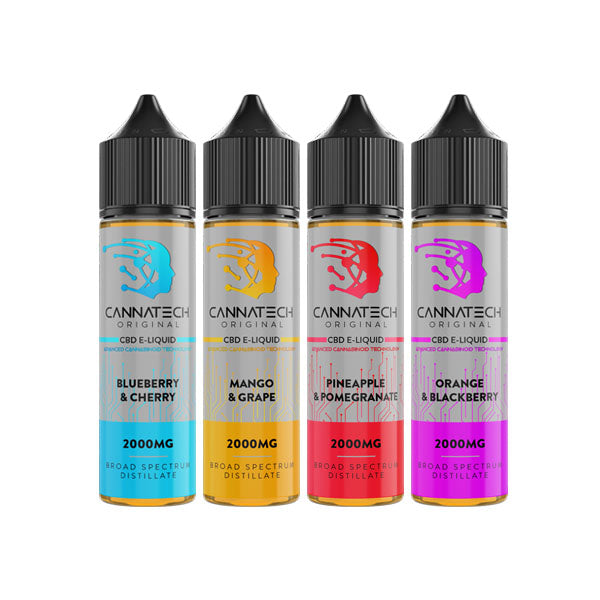 Cannatech 2000mg Broad Spectrum CBD E-liquid - 50ml - Shop Now At The CBD Hut 