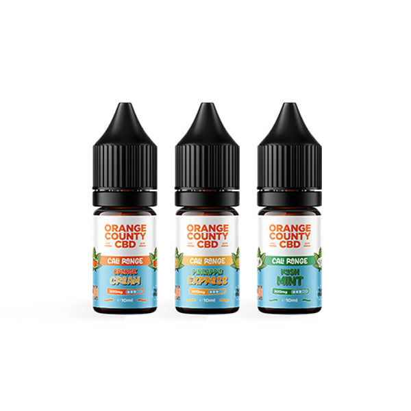 Orange County CBD Cali Range 300mg CBD E-liquid - 10ml (60VG/40PG) - Shop Now At The CBD Hut 