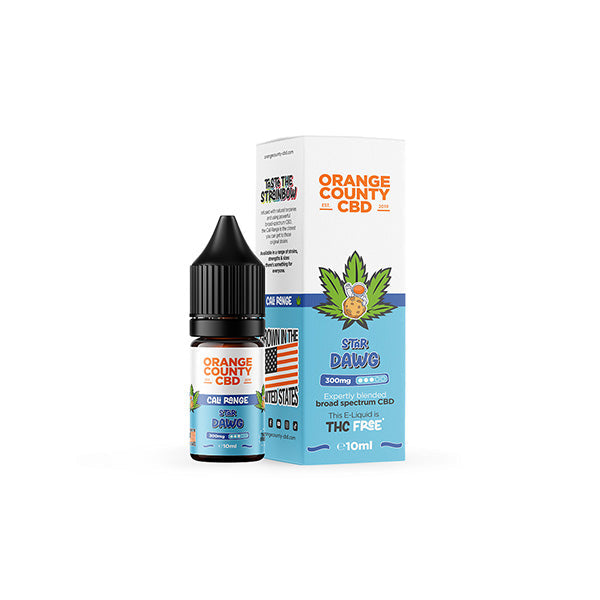 Orange County CBD Cali Range 300mg CBD E-liquid - 10ml (60VG/40PG) - Shop Now At The CBD Hut 