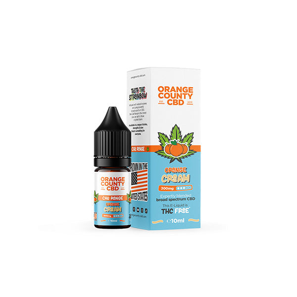 Orange County CBD Cali Range 300mg CBD E-liquid - 10ml (60VG/40PG) - Shop Now At The CBD Hut 