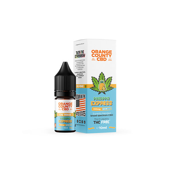 Orange County CBD Cali Range 300mg CBD E-liquid - 10ml (60VG/40PG) - Shop Now At The CBD Hut 