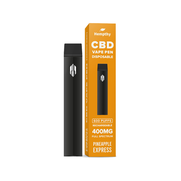 Hempthy 400mg CBD Disposable Vape Pen - 600 Puffs