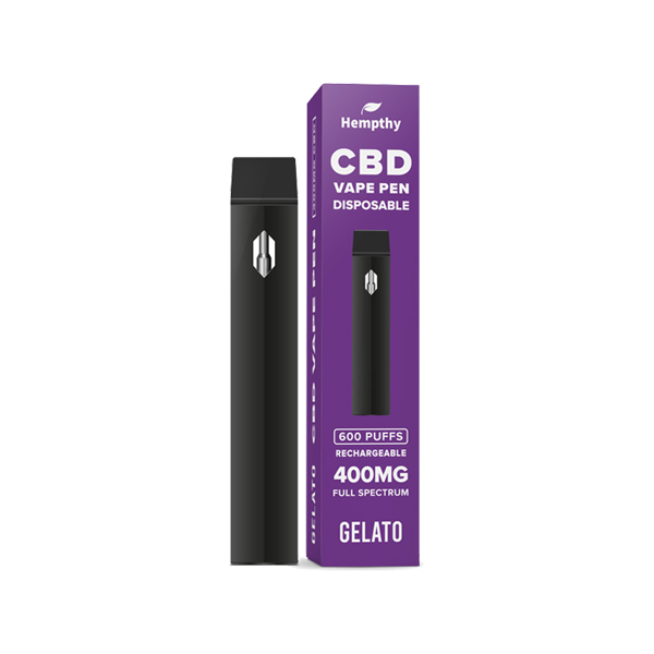 Hempthy 400mg CBD Disposable Vape Pen - 600 Puffs - Shop Now At The CBD Hut 