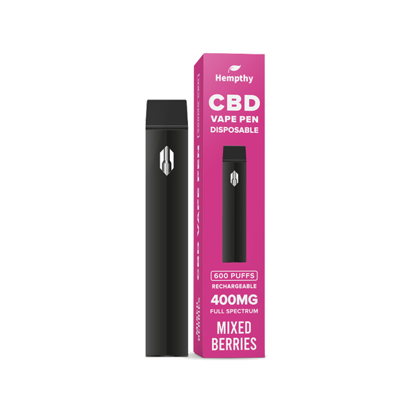 Hempthy 400mg CBD Disposable Vape Pen - 600 Puffs