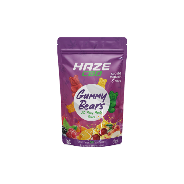 Haze CBD 500mg Gummy Bears - 20 Pièces