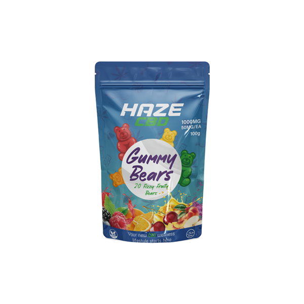 Haze CBD 1000mg Gummy Bears - 20 Pièces