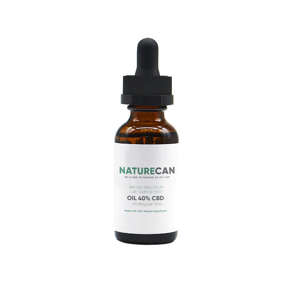 Naturecan 40% 12000 mg Huile MCT CBD à large spectre 30 ml