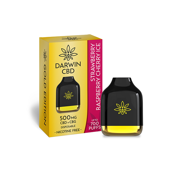 Darwin 500mg CBD + CBG Cube Disposable 700 Puffs - Shop Now At The CBD Hut 