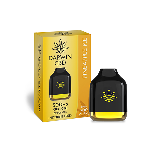 Darwin 500mg CBD + CBG Cube Disposable 700 Puffs - Shop Now At The CBD Hut 