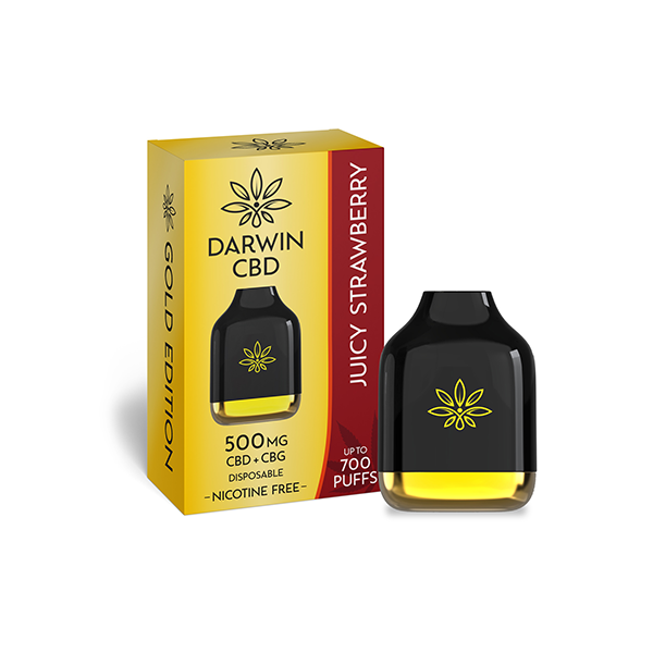 Darwin 500mg CBD + CBG Cube Disposable - 700 Puffs - Shop Now At The CBD Hut 