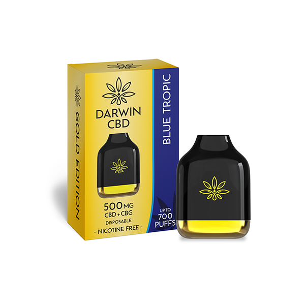 Darwin 500mg CBD + CBG Cube Disposable 700 Puffs - Shop Now At The CBD Hut 