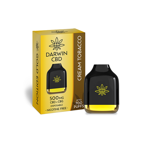 Darwin 500mg CBD + CBG Cube Disposable 700 Puffs - Shop Now At The CBD Hut 