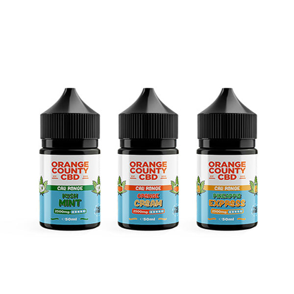 Orange County CBD Cali Range 1500mg CBD E-liquid - 50ml (60VG/40PG) - Shop Now At The CBD Hut 