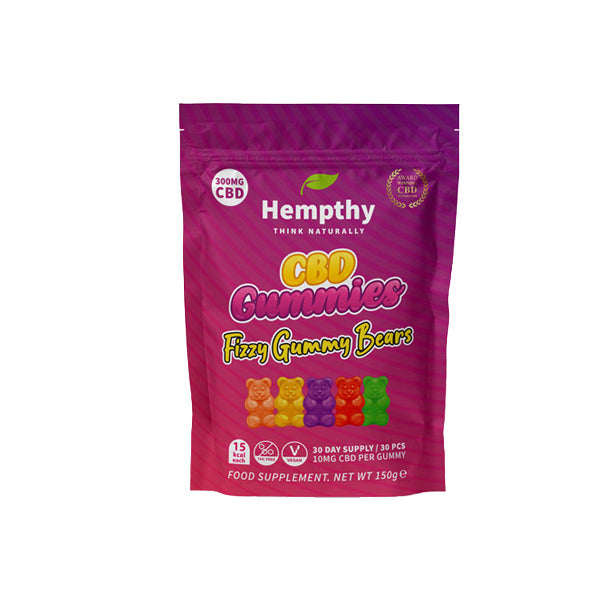 Gomitas de CBD Hempthy de 300 mg, bolsa de 30 unidades