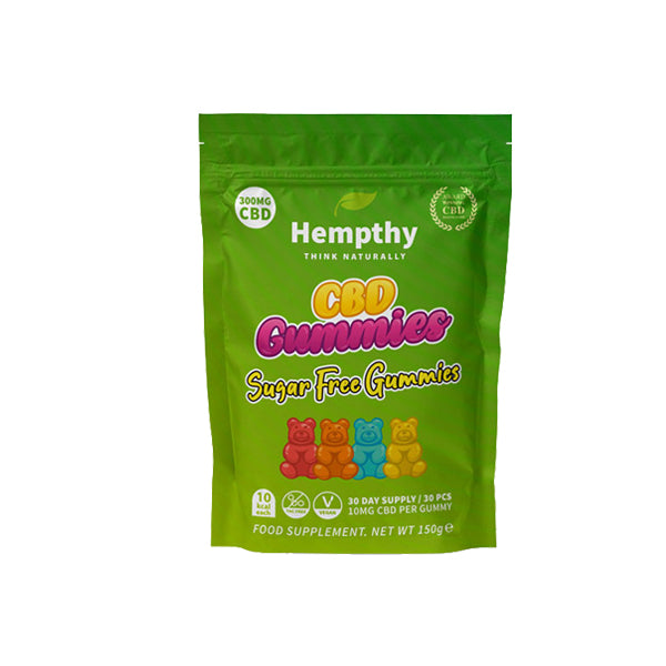 Hempthy 300mg CBD Gummies 30 Ct Pouch - Shop Now At The CBD Hut 