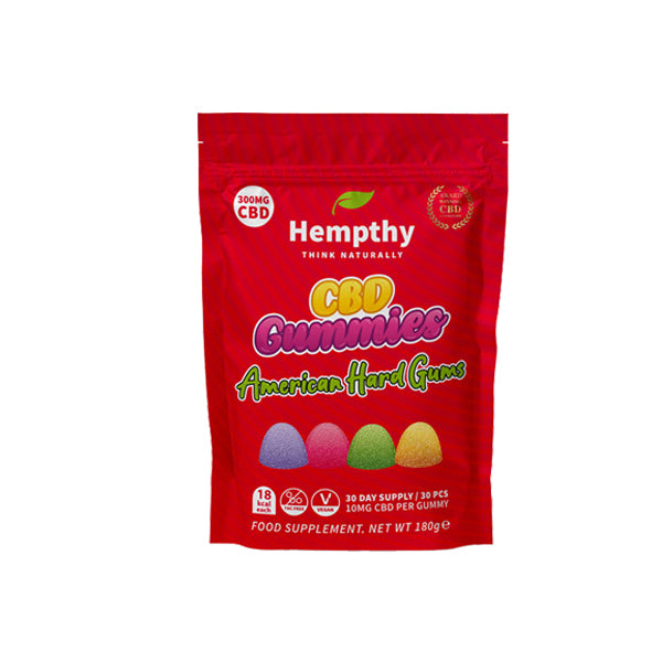 Hempthy 300mg CBD Gummies 30 Ct Pouch - Shop Now At The CBD Hut 