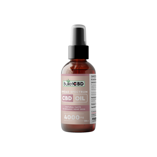 Bullet CBD 4000mg Spray d'huile de CBD à large spectre - 50ml