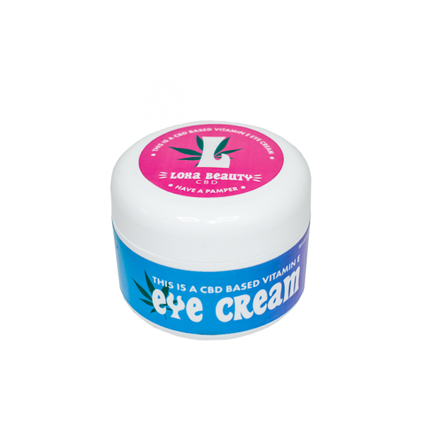 Loxa Beauty Crema para ojos con vitamina E y CBD de 1000 mg - 100 ml 