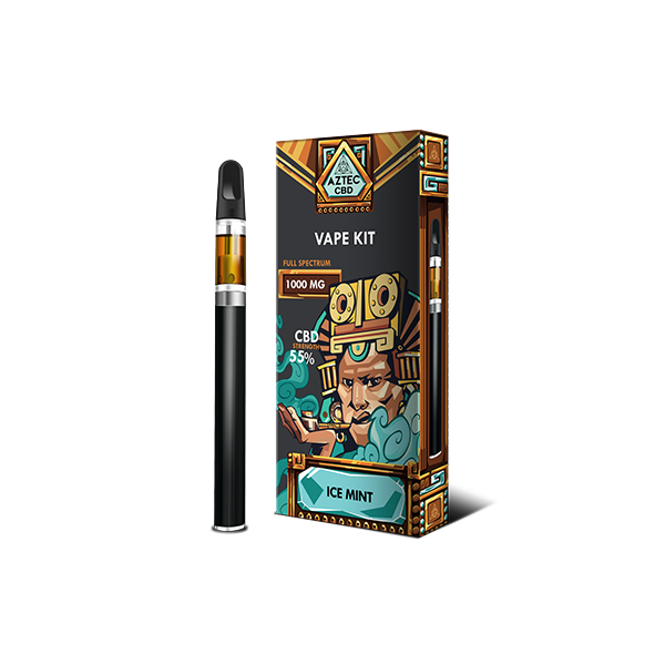 Aztec CBD 1000mg Vape Kit - 1ml | The CBD Hut 